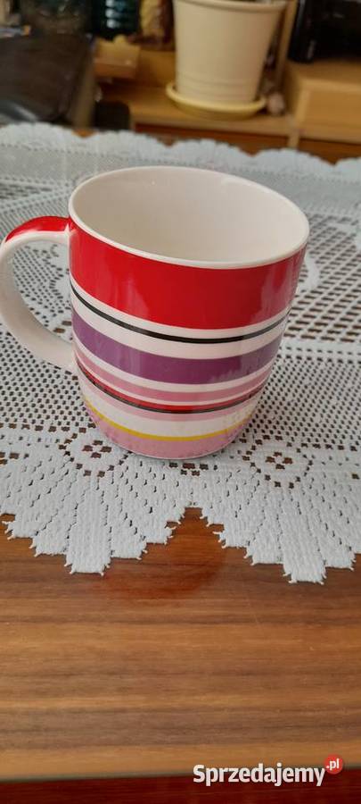 Duże kubki z łyżeczkami wielokolorowy mazowieckie Warszawa