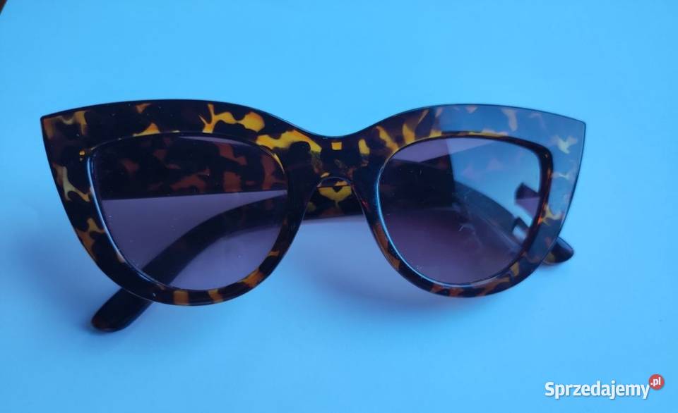 kocie panterki okulary słoneczne lata 60te Okulary Kielce sprzedam