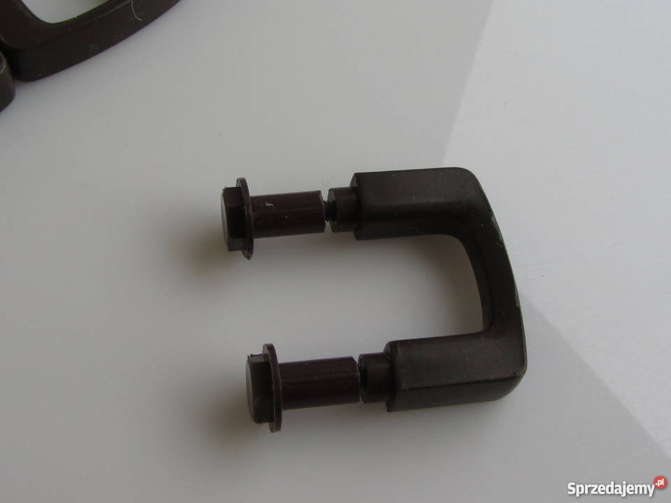 Uchwyty meblowe gałki z tworzywa kolor brązowy 8 Olecko