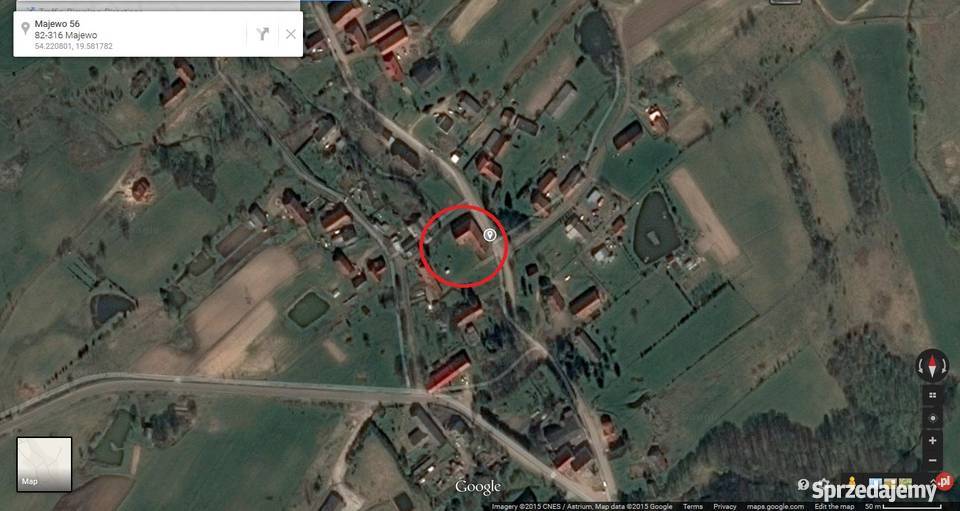 Duży dom na wsi do remontu z działką Majewo pow metalowe warmińsko-mazurskie Majewo sprzedam