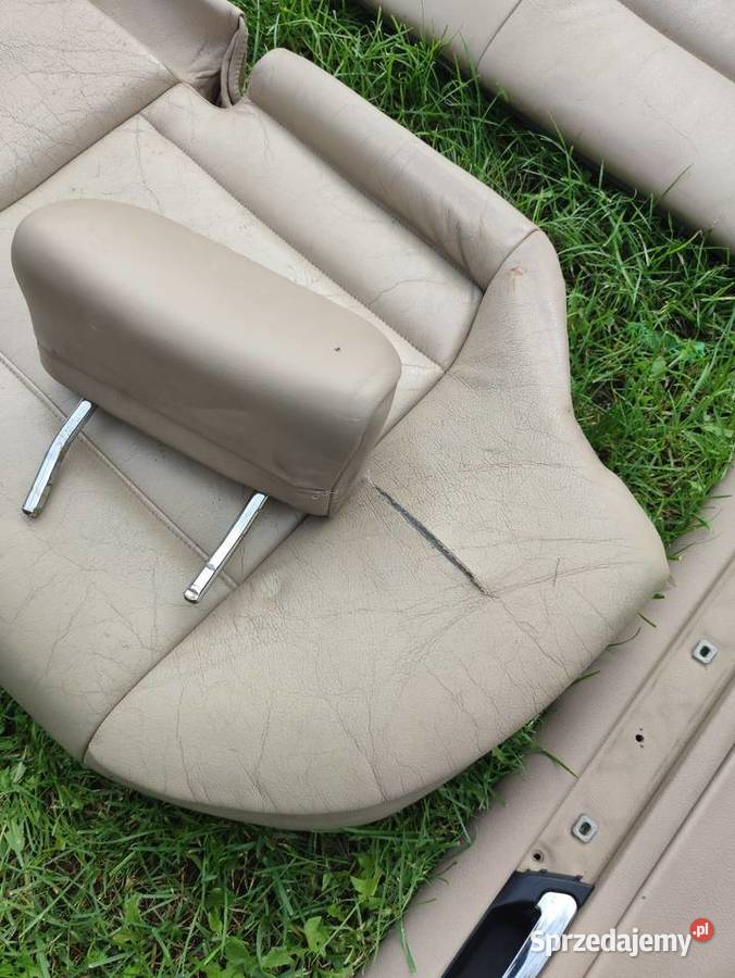 Fotele kanapa skóra beż sedan bmw e46 części