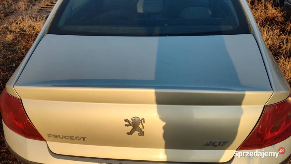 Klapa bagażnika kompletna Peugeot 407 sedan KCVD Książ Wielkopolski