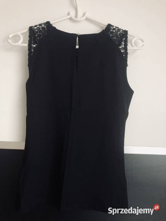 zarny top HM xs 34 elegancki dekolt siatka kujawsko-pomorskie Toruń