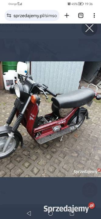Simson sr50 oryginał zarejestrowany Motocykle, skutery, quady Siedlce sprzedam