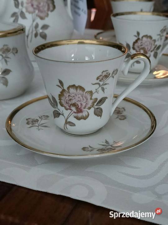 Porcelanowy serwis kawowy ALKA Kunst Alboth Góra