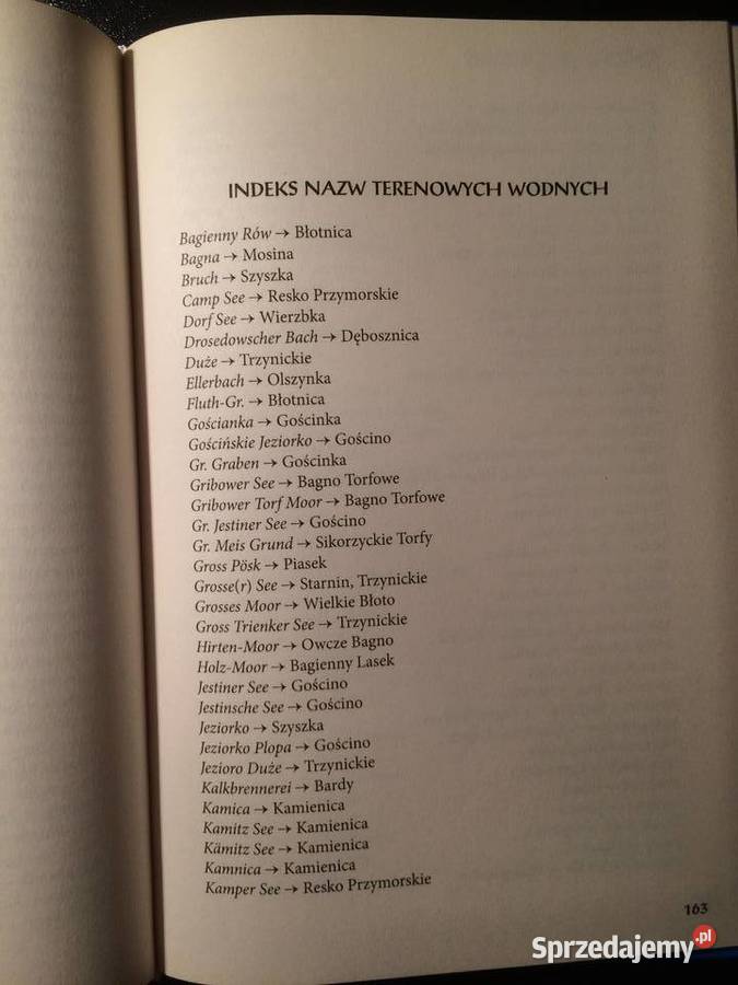 2761 Nazwy Terenowe Lądowe I Wodne Powiatu Szczecin