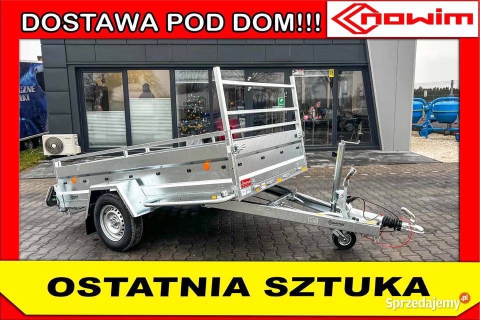 Przyczepa ciężarowa hamowana 25 m z burtami burtowe Kotlin