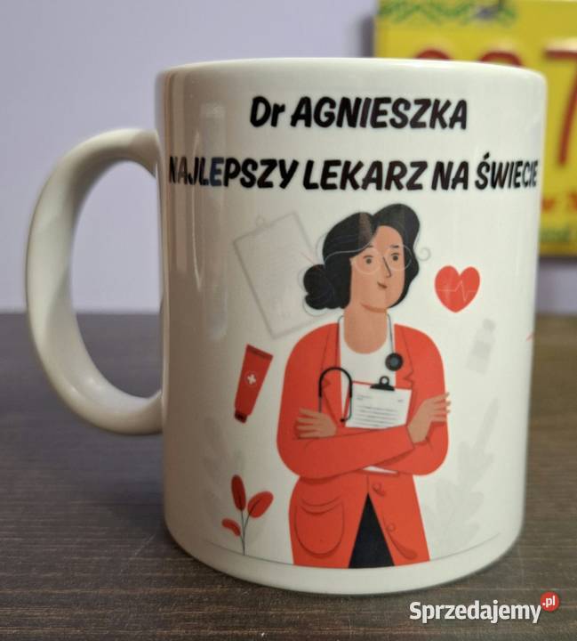 Foto Kubek Lekarza doktora ze zdjęciem logiem Łódź sprzedam