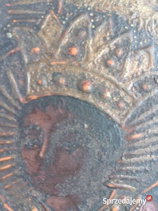 Święty obraz olej na blasze Gdów sprzedam