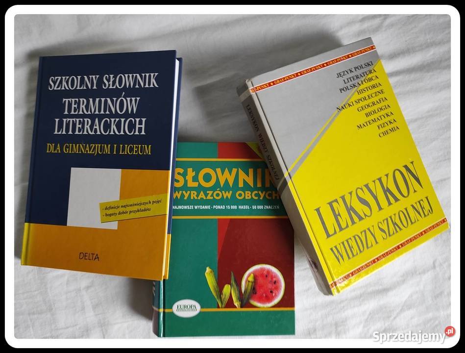 Zestaw książek dzieci młodzieży słowniki encyklopedie, słowniki, leksykony Płock