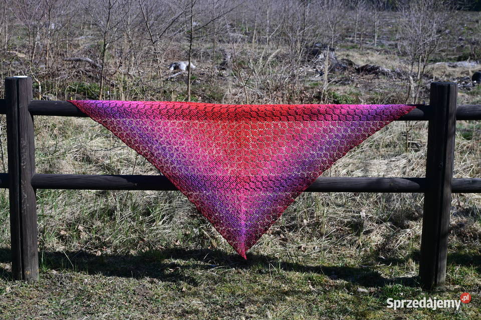 Chusta zrobiona na szydełku Pozostałe Koszalin