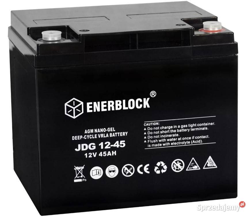 Akumulator ENERBLOCK AGM GEL Hybrid JDG1245 12V dolnośląskie Wałbrzych