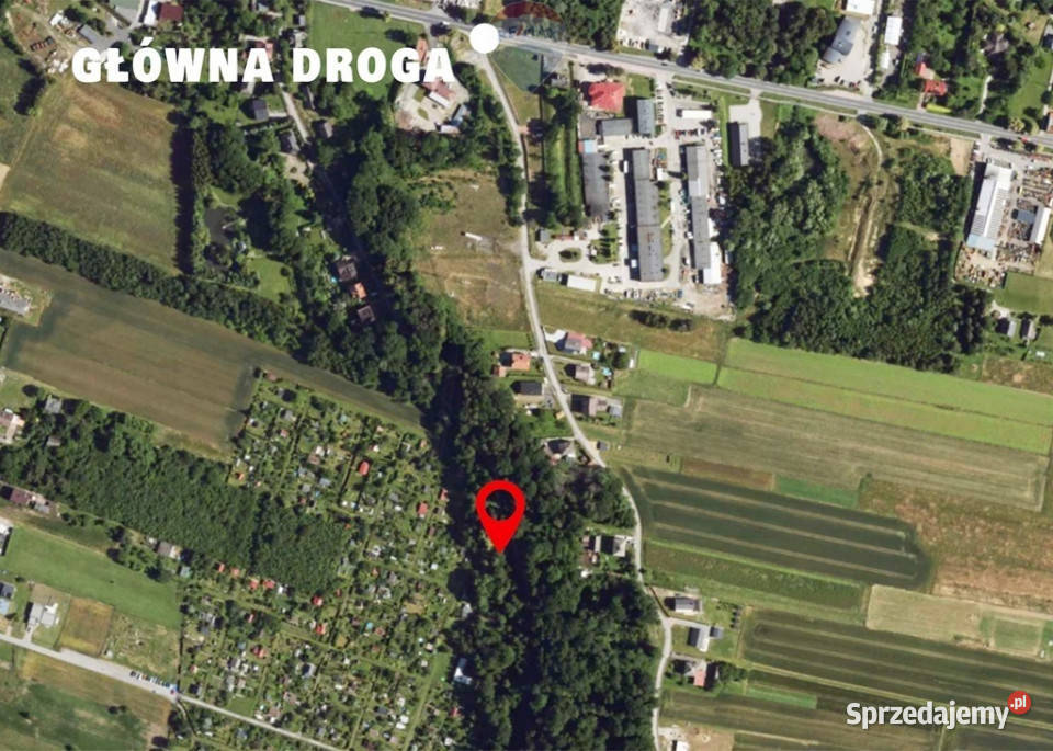DZIAŁKA LEŚNA ZE STARYM MŁYNEM budowlana Kęty