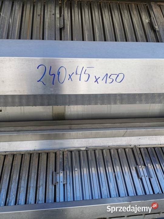 Okap centralny 240x45x150 wielkopolskie Krotoszyn