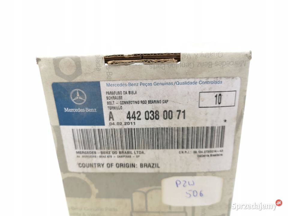 ŚRUBA KORBOWODU M10 OM 441 LA A4420380071 NOWA Ramiona wycieraczek