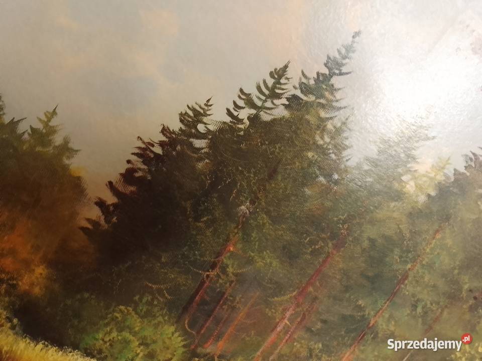 Pejzaż Helmut GlasslObrazStaw otoczony Świdnik