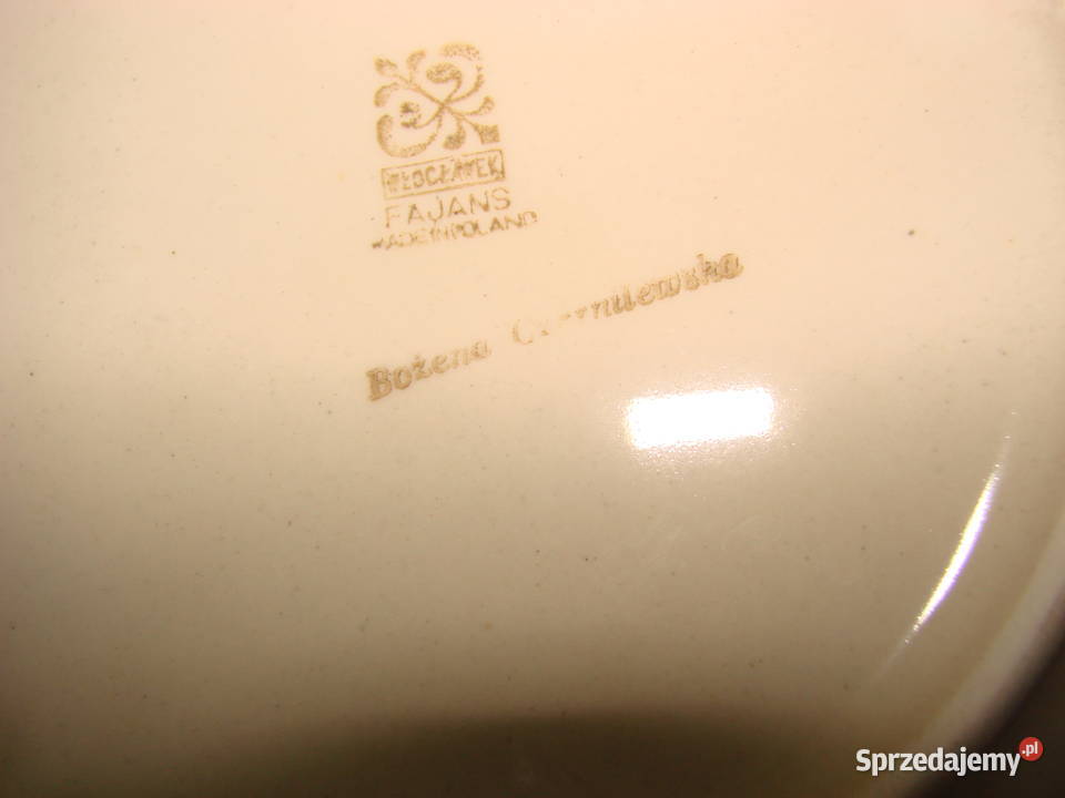 Włocławek fajansowy talerz obiadowy PRL Pozostałe Pruszcz Gdański