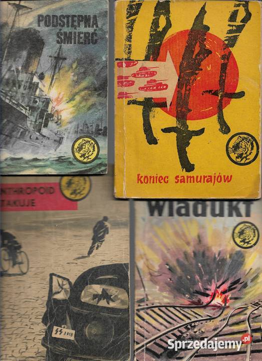Żółty Tygrys zestaw 4 Rok wydania 1965 lubelskie Puławy