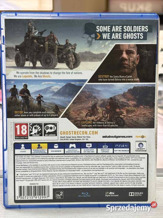 4 Tom Clancys Ghost Recon Wildlans Gry na konsole warmińsko-mazurskie Elbląg