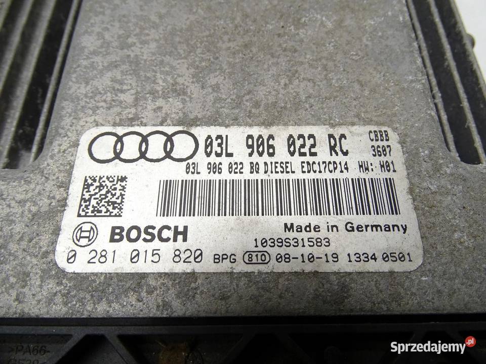 KOMPUTER STEROWNIK SILNIKA ECU CBB 03L906022RC osobowe