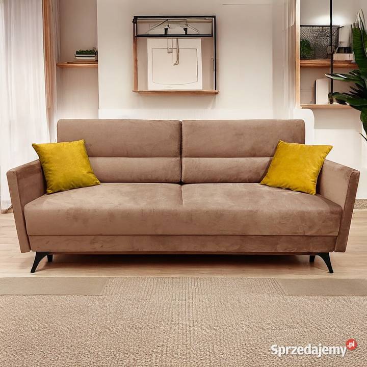 Kanapa Lucas Karmelowa Funkcja Spania Dostawa 0