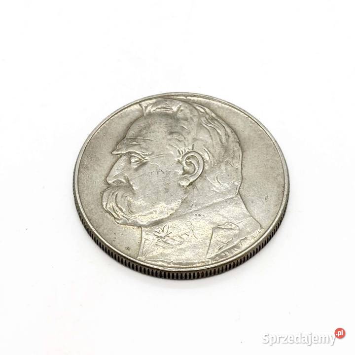 Srebrna moneta 10 złotych 1936 Józef Piłsudski warmińsko-mazurskie Elbląg