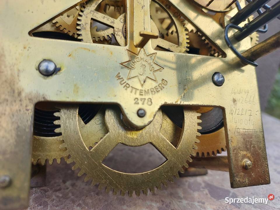 626 Mechanizm starego zegara ściennego Junghans sprzedam