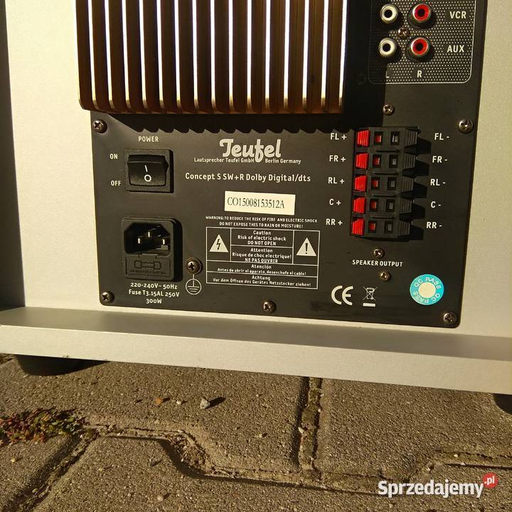 Teufel concept s Subwoofer r aktywny 51 350w Słuchawki i głośniki Świebodzice