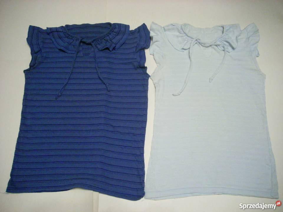 Dwie bluzki Falbanki Wiązanie M L sprzedam