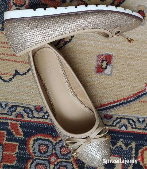 nieużywane czółenka w złotawym kolorze Warszawa