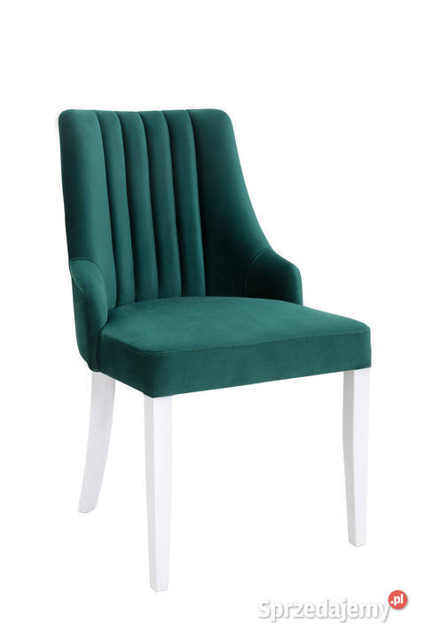 Krzesło Tapicerowane Zielone KUBEŁEK