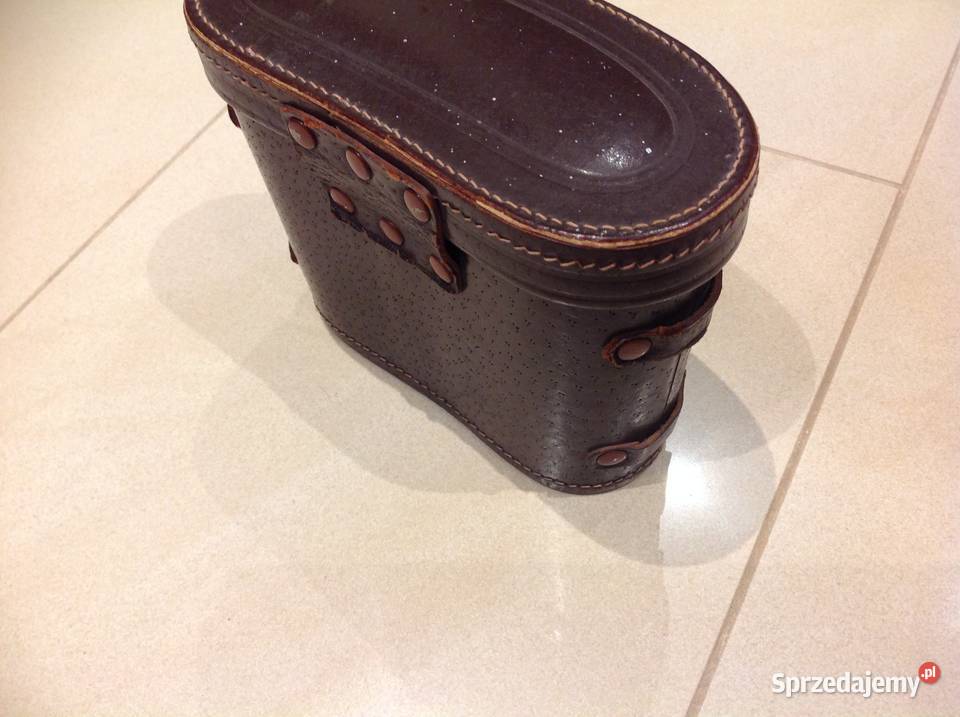 Futerał Pokrowiec Skórzany na Lornetkę STARY lubuskie Nowa Sól