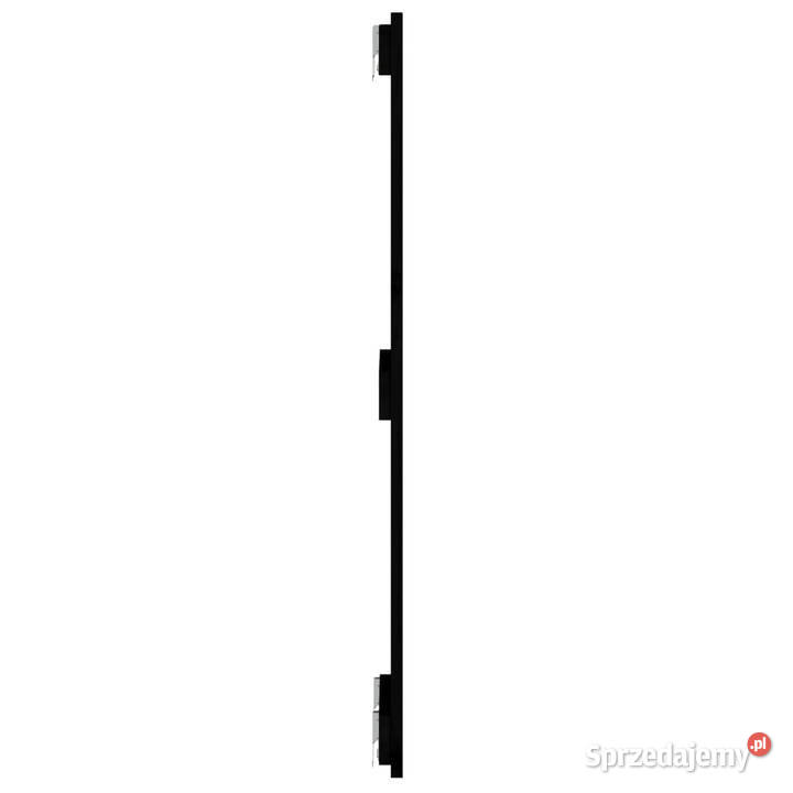 Wezgłowie łóżka czarne 825x3x90 lite drewno Warszawa