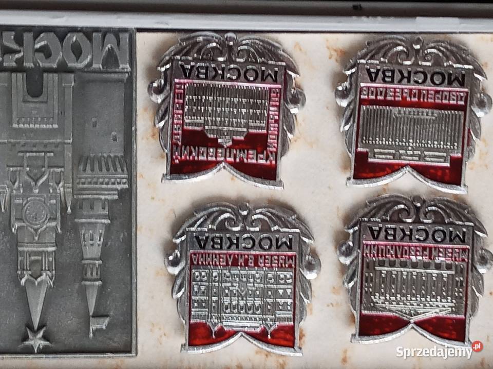 Przypinki MOSKWA z okresu CCCP Szczecinek