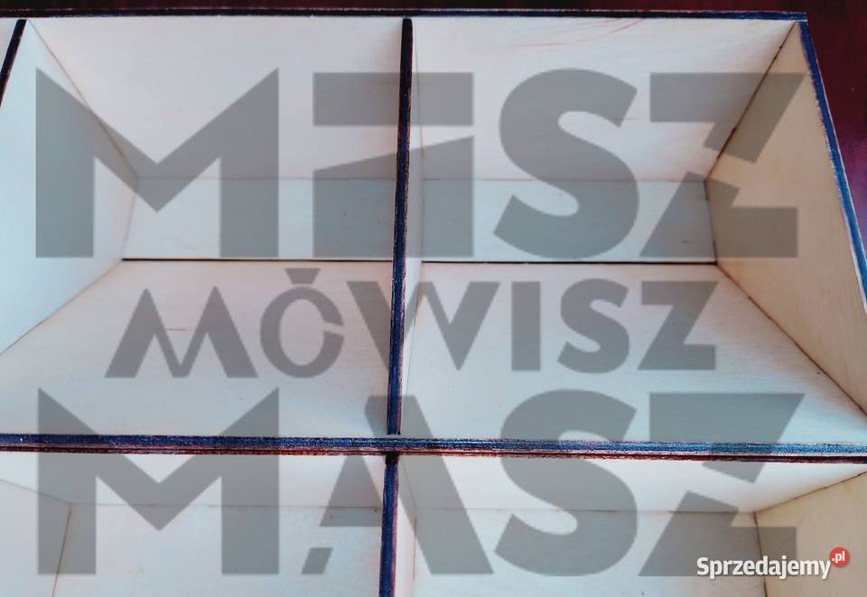 Szkatułkaorganizer na zegarki 3x3 grawer dowolny Racot