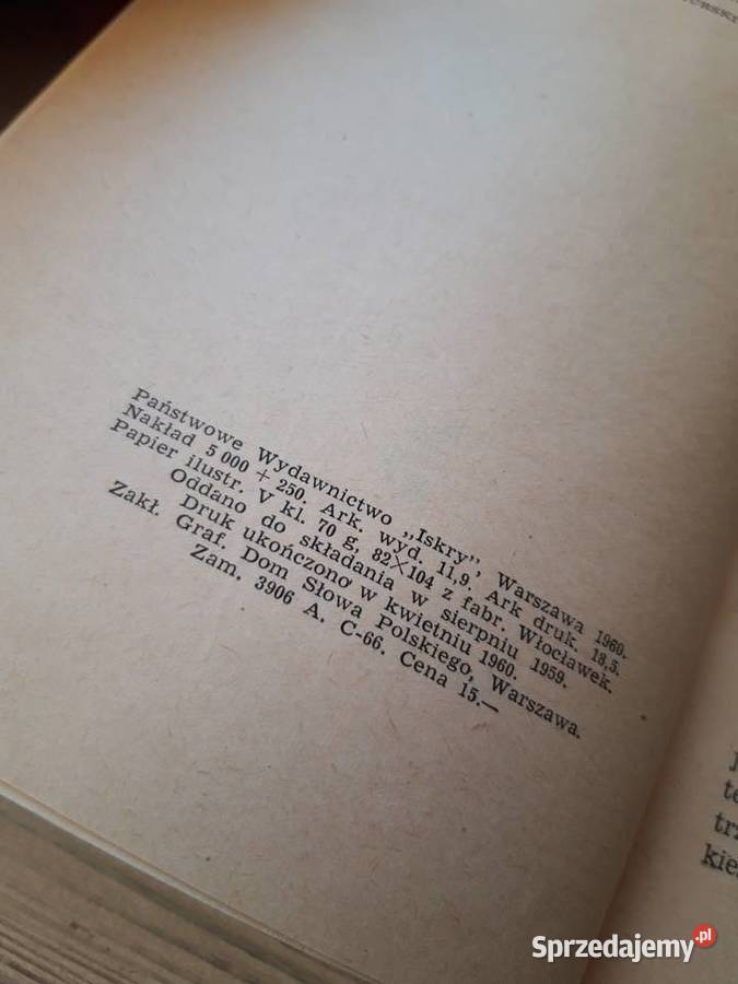 W Polsce A to ciekawe Roman Burzyński ISKRY 1960 Antykwariat Bielsko-Biała