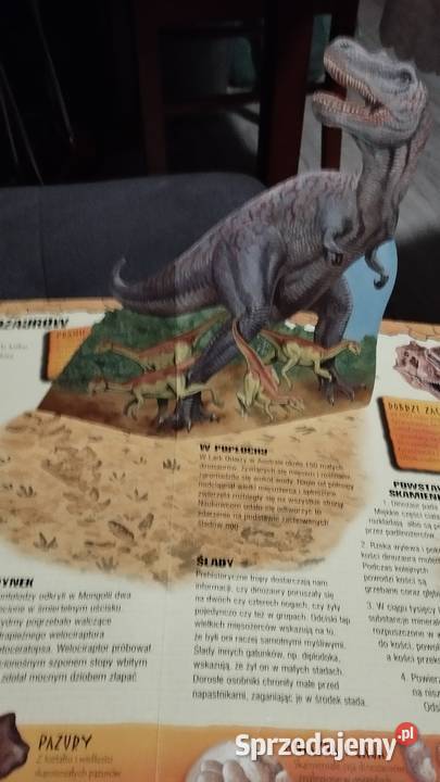 wielka księga dinozaury plakietki rozkladanki Poznań