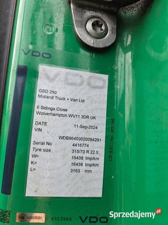 MercedesBenz AROCS 1824 Samochód skrzyniowy 7698cm3 Ropczyce sprzedam