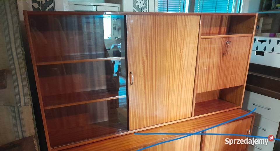 Stara nadstawka kredensu szafka witryna retro Dąbrowa Górnicza