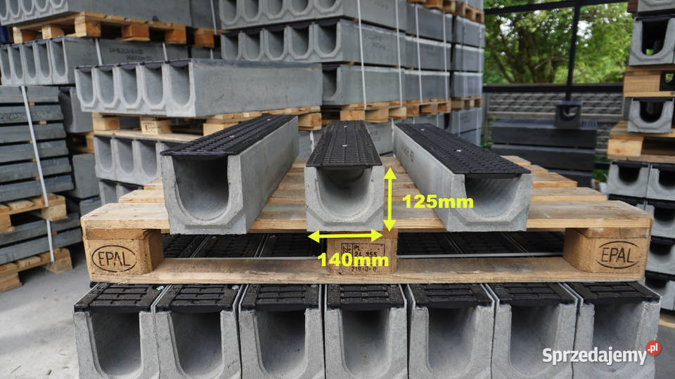 ODWODNIENIE LINIOWE B125 14x125 Betonowe Żeliwo Wrocław