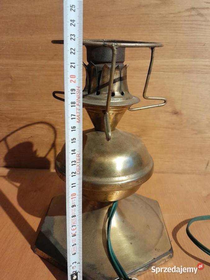 Stara lampka imitacja lampy naftowej zabytek PRL Dąbrowa Górnicza