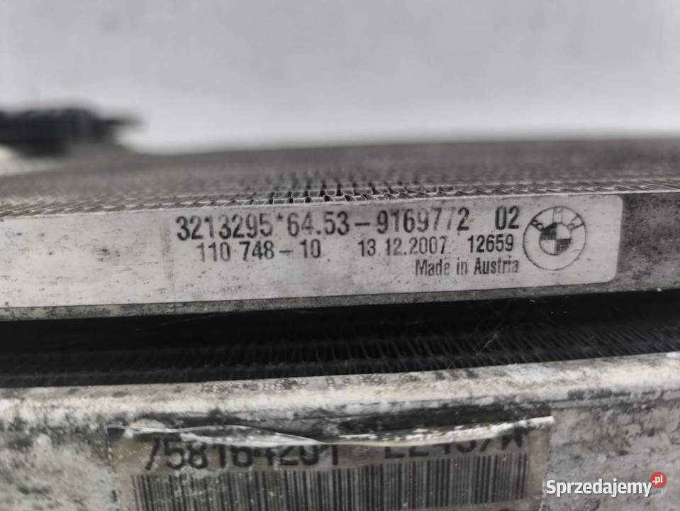 KOMPLET CHŁODNIC CHŁODNICE WENTYLATOR BMW 1 E87 Chłodnie wody