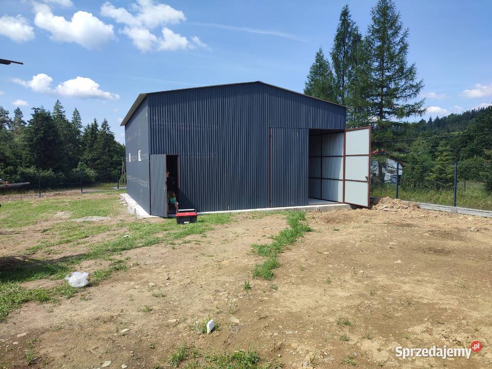 Garaż Blaszany Grafitowy DużyMAŁA HALA Wiata Garaże i miejsca postojowe Izbica Kujawska