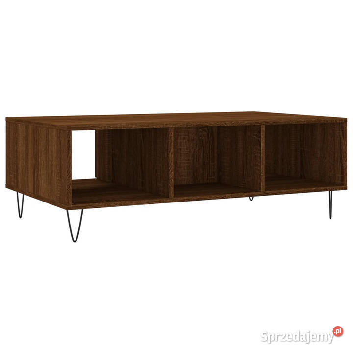 Stolik kawowy brązowy dąb 104x60x35 WM827091