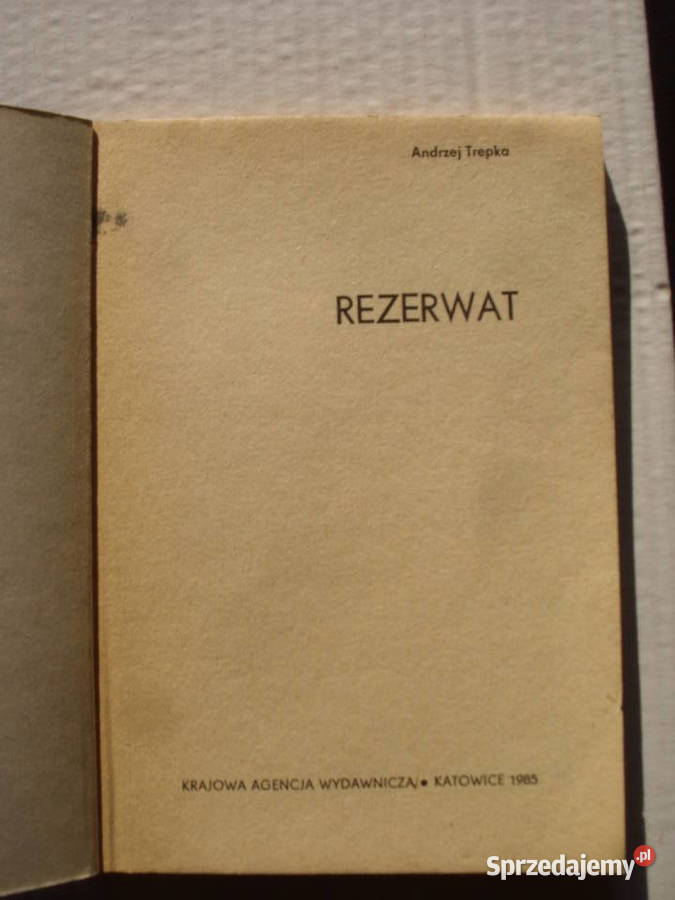 SF ANDRZRJ TREPKAREZERWAT 1985 Wołów