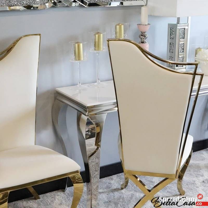 Krzesło glamour Queen Gold Jadalnia Salon 50cm Warszawa sprzedam
