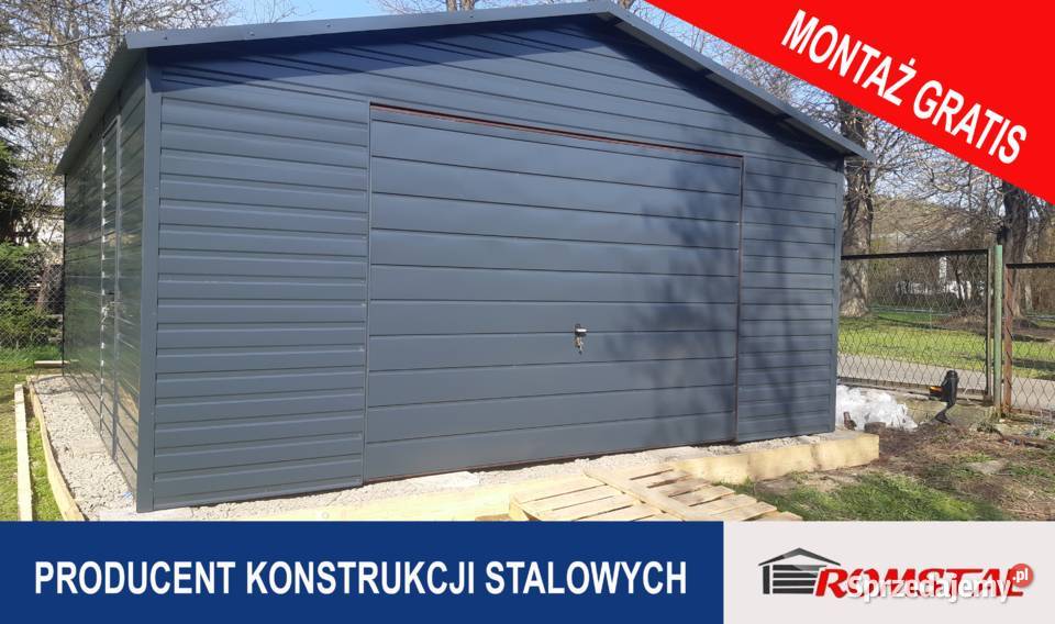 Grafit Garaż Blaszany 5x6 Garaż Blaszane Blaszak Stepnica