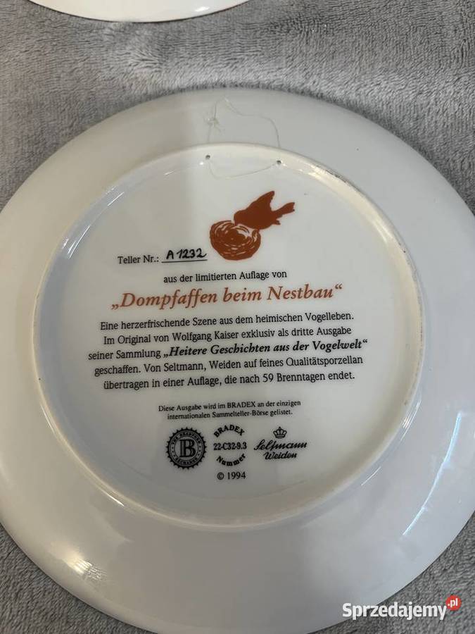 Zestaw 3 talerzy z edycji limitowanej Bradex z