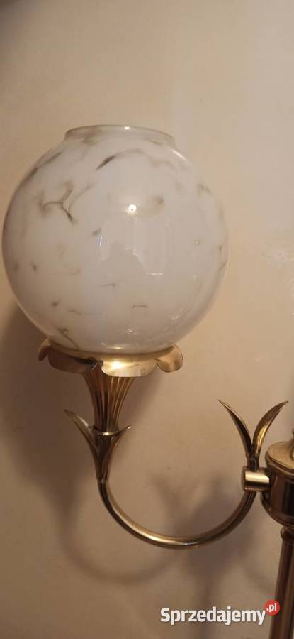 Lampa mosiężna dwukloszowa Gliwice