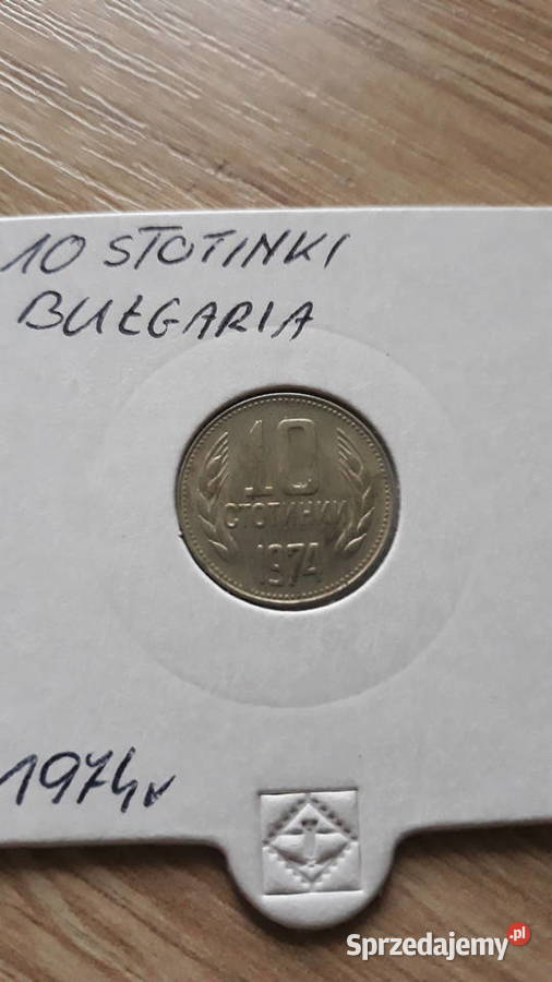 10 Stotinek Bułgaria 1974 r Numizmatyka Kolekcje Konin